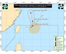 Dindo now a tropical storm; Habagat to bring rains over Batanes 
